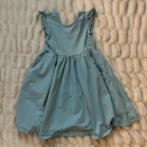 Hanna Andersson Light Blue Kids Dress